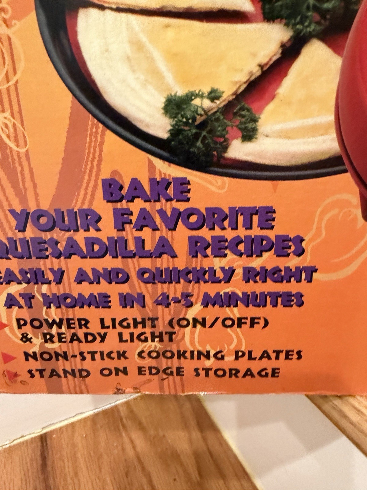 Salton Santa Fe Quesadilla Maker QM2SFR Red 12 inch New Open Box