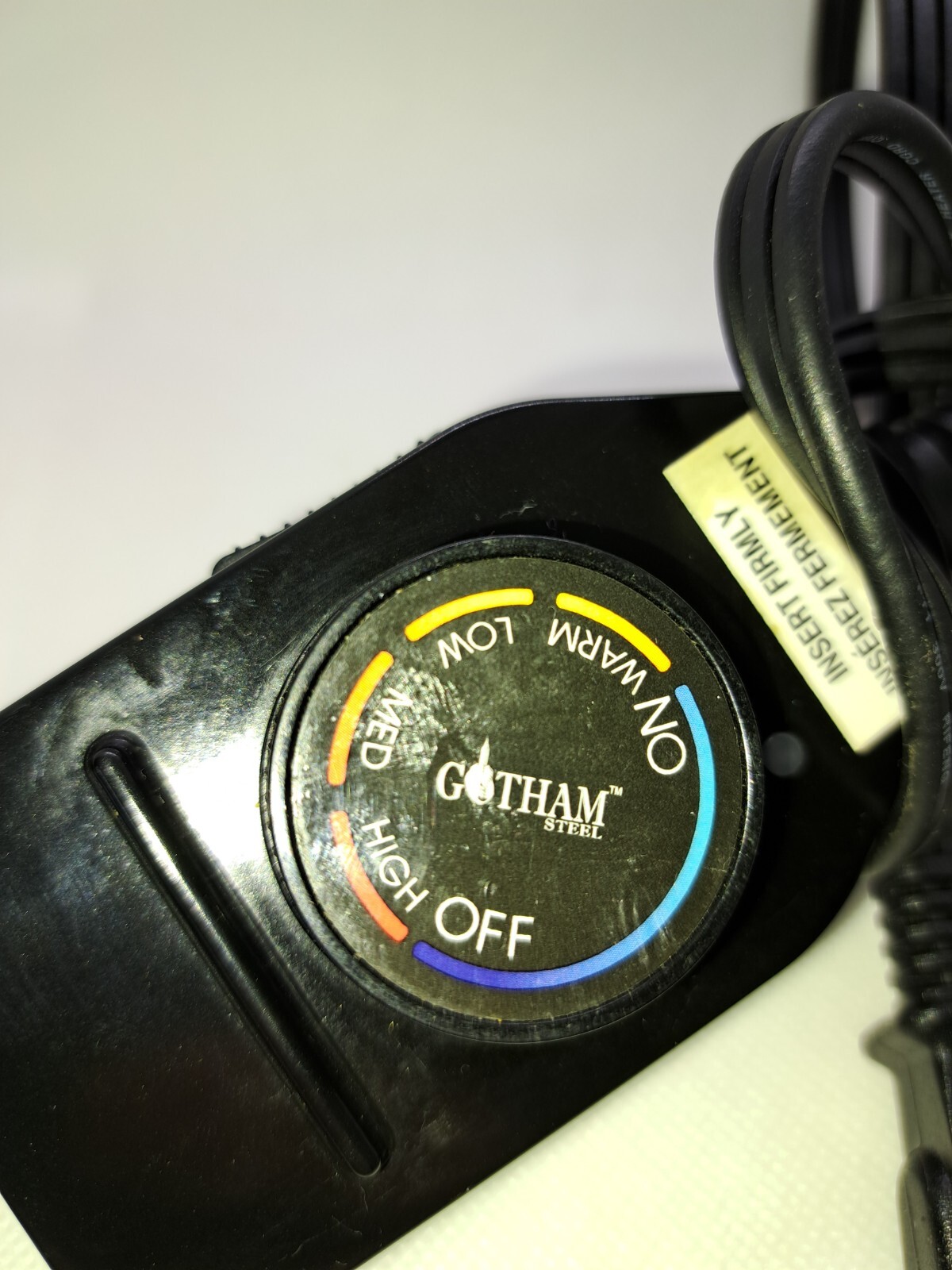Gotham Steel Temperature Control Power Cord-Model CTW300C Tested Powers On
