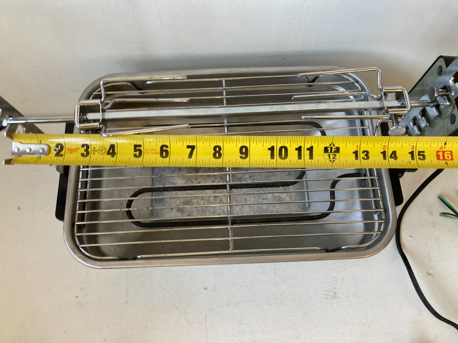 Farberware R4550 Indoor Smokeless BBQ Rotisserie Grill Made In U.S.A. Vintage
