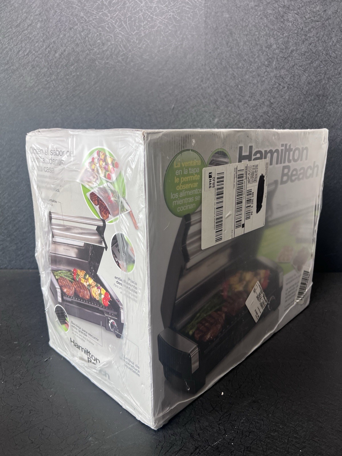 Hamilton Beach Electric Indoor Searing Grill w/Window 25361 in Sealed Box!