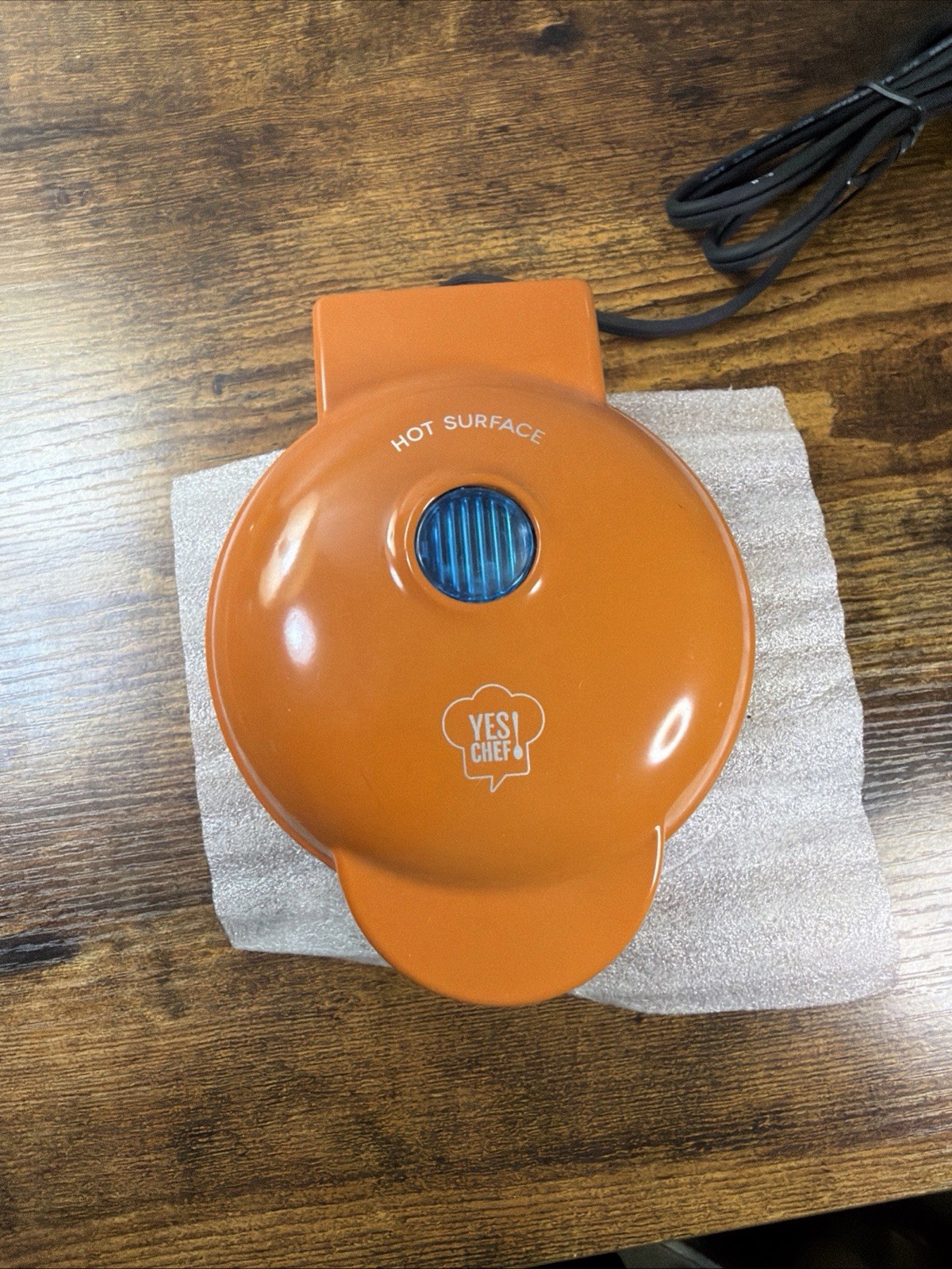 Yes! Chef Personal Griddle W/ Instruction Manual & Recipe Guide, Orange New