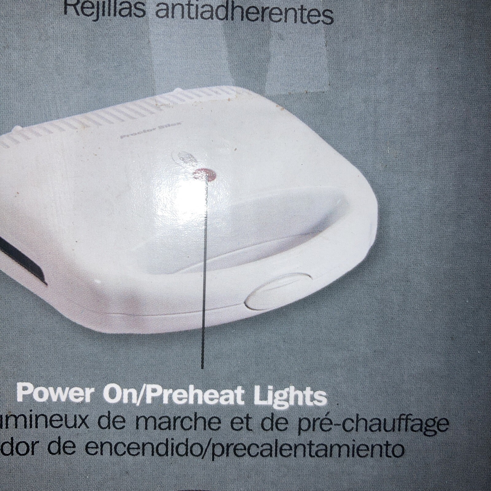 Sandwich Maker, Proctor Silex Nonstick Surface, White, Model 25401P