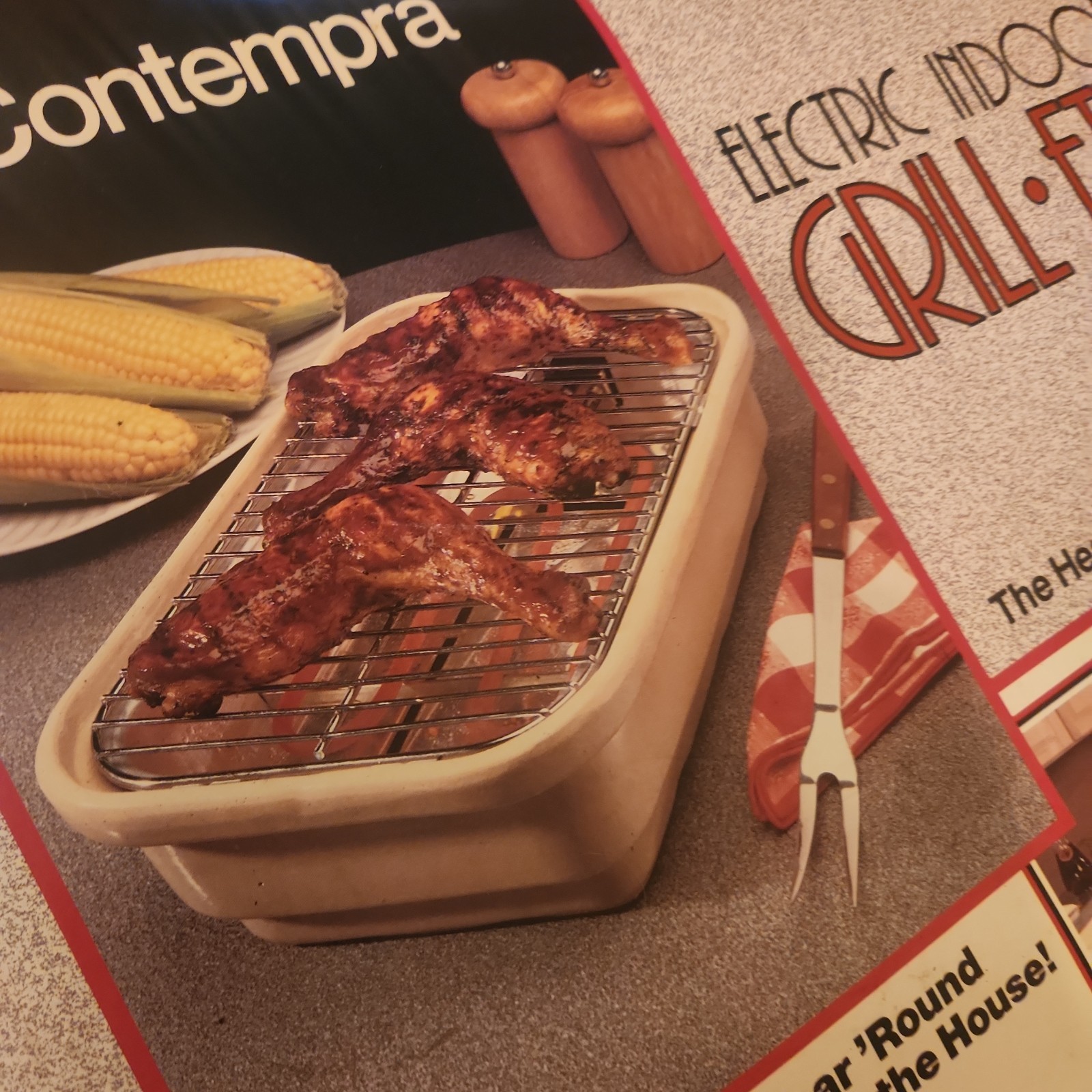 Vintage Contempra MMG-10-100 Grill-Ette Ceramic Indoor Electric Grill