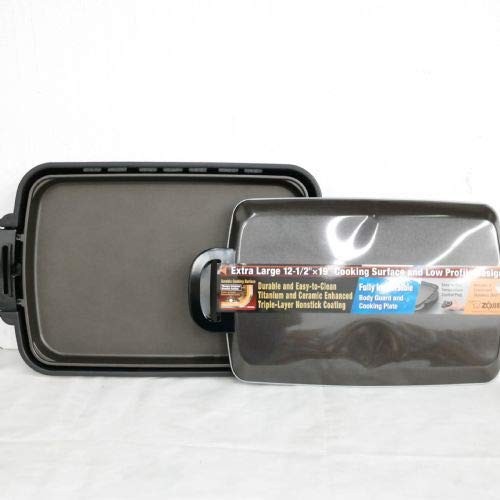 EA-DCC10 Gourmet Sizzler Electric, Extra Large Stainless Brown Griddle