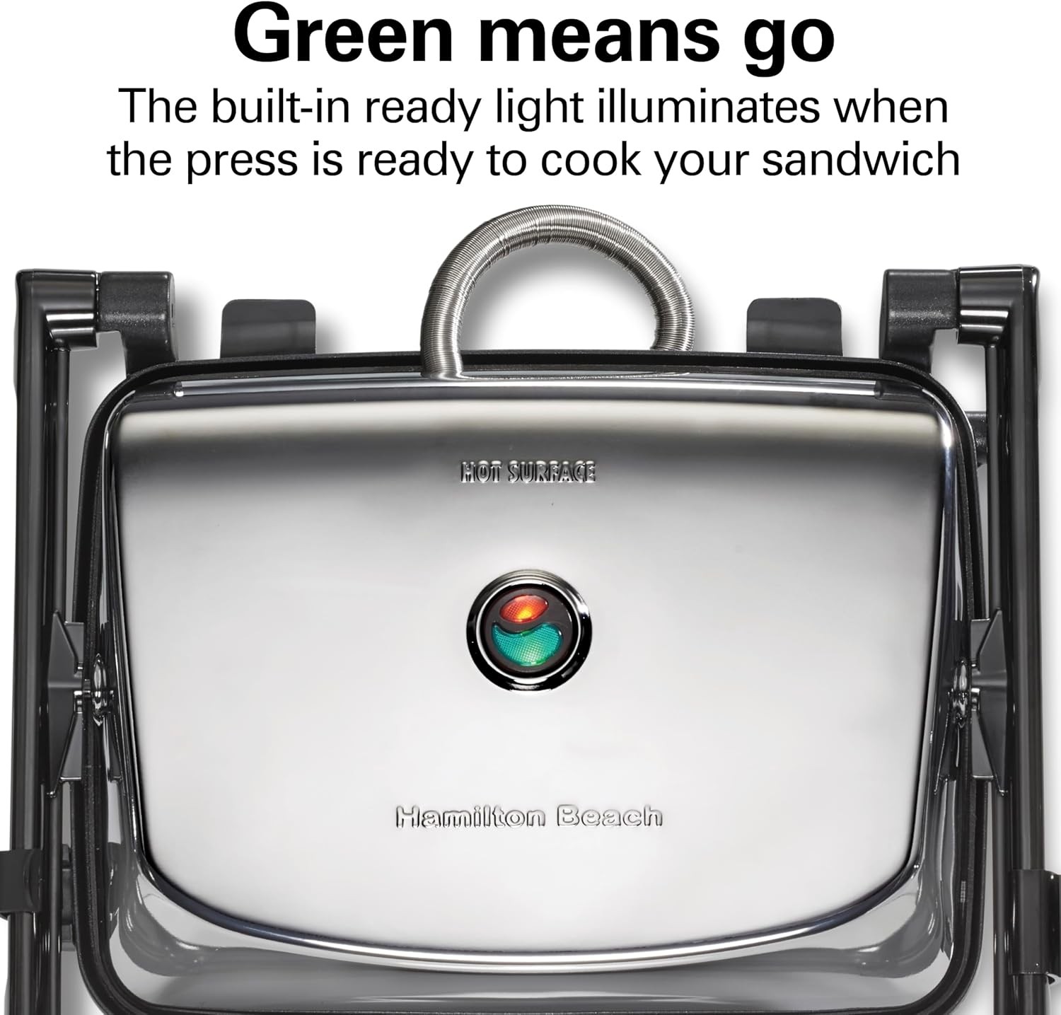 Panini Press Sandwich Maker & Electric Indoor Grill Floating Hinge Evenly Cooks