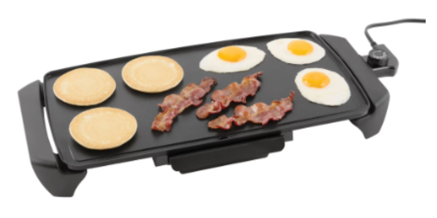 Mainstays MS-GRD20 Non-Stick Electric Kitchen Griddle – Black