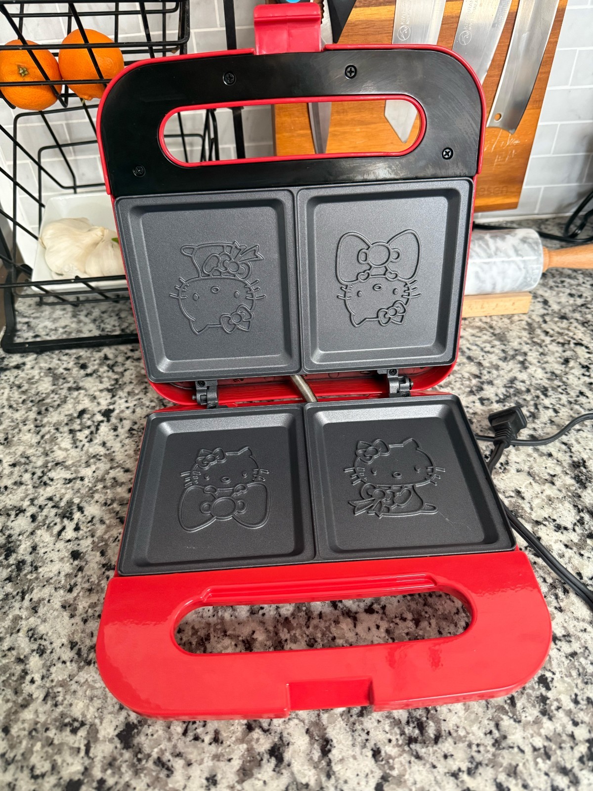 Uncanny Brands Red Hello Kitty Red Grilled Cheese Maker
