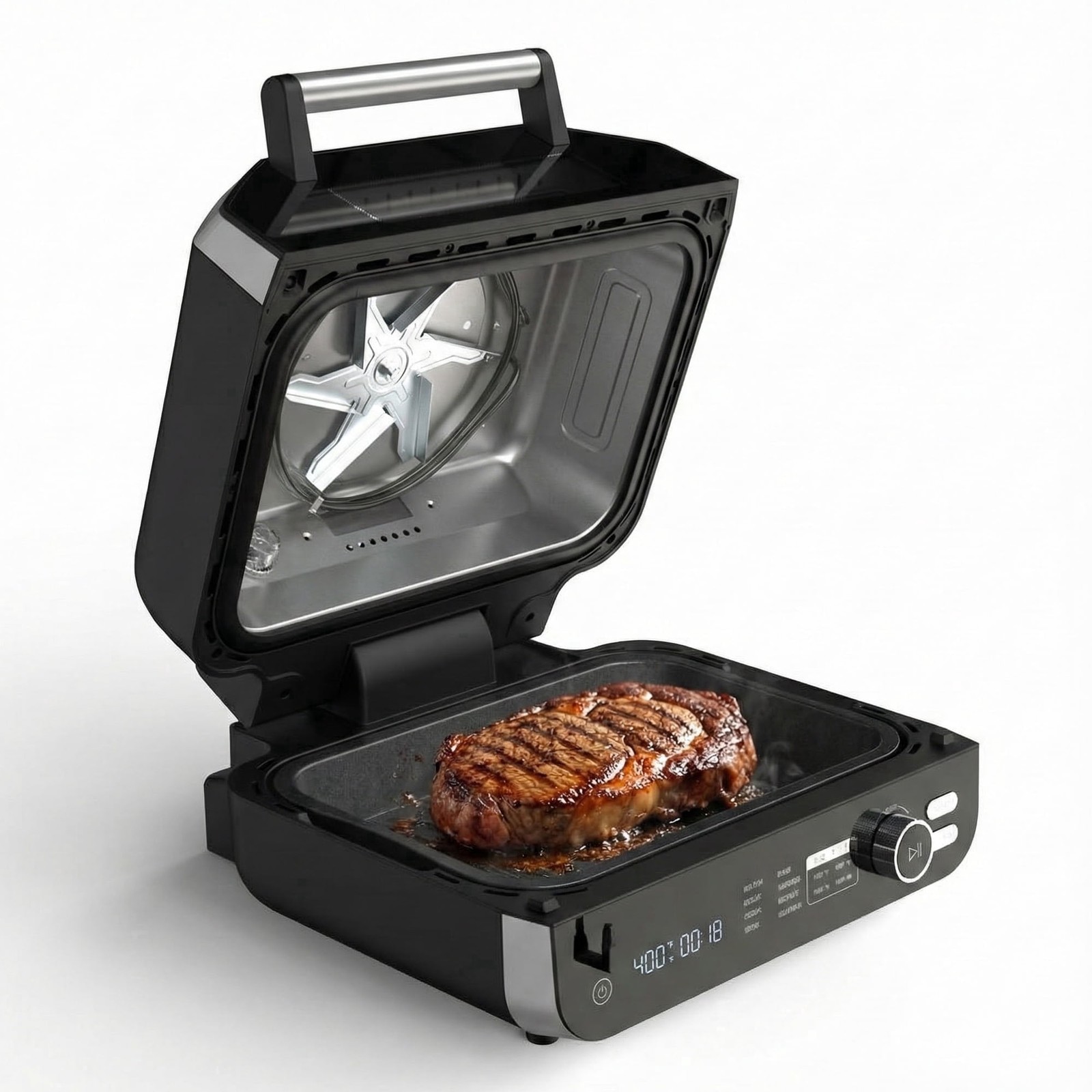 8-in-1 Electric Air Fryer Grill Combo Outdoor Indoor,Steak Machine for BBQ Party