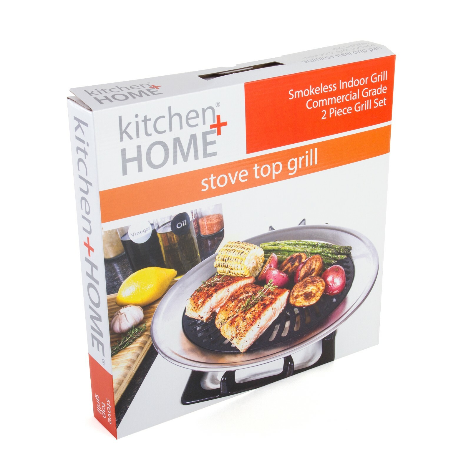 Stove Top Grill Pan – Smokeless Nonstick Indoor Grill Plate for Gas & Electric