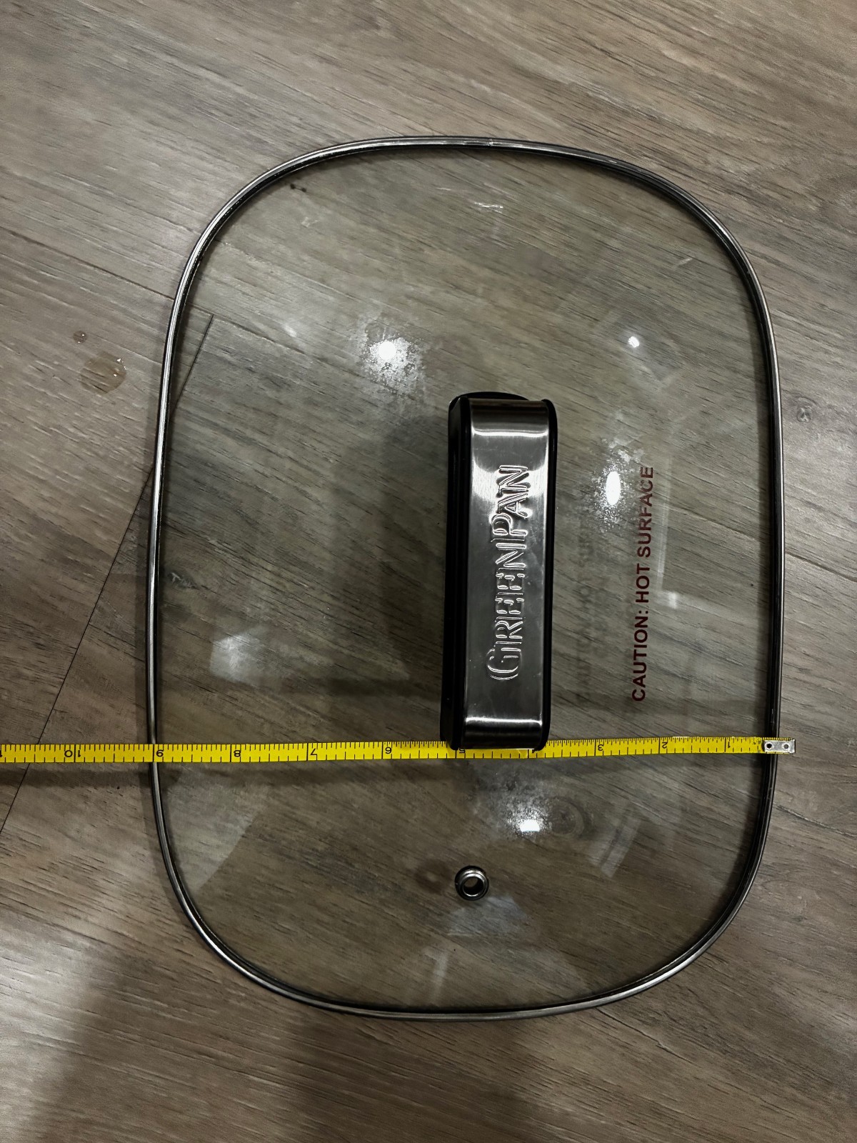 GreenPan rectangular tempered glass lid