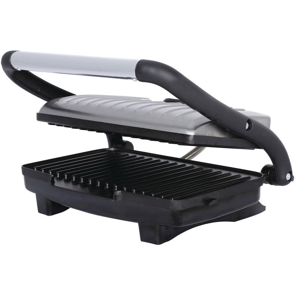 Brentwood Appliances Panini Press 1000-W Nonstick Metallic Floating Lid Compact