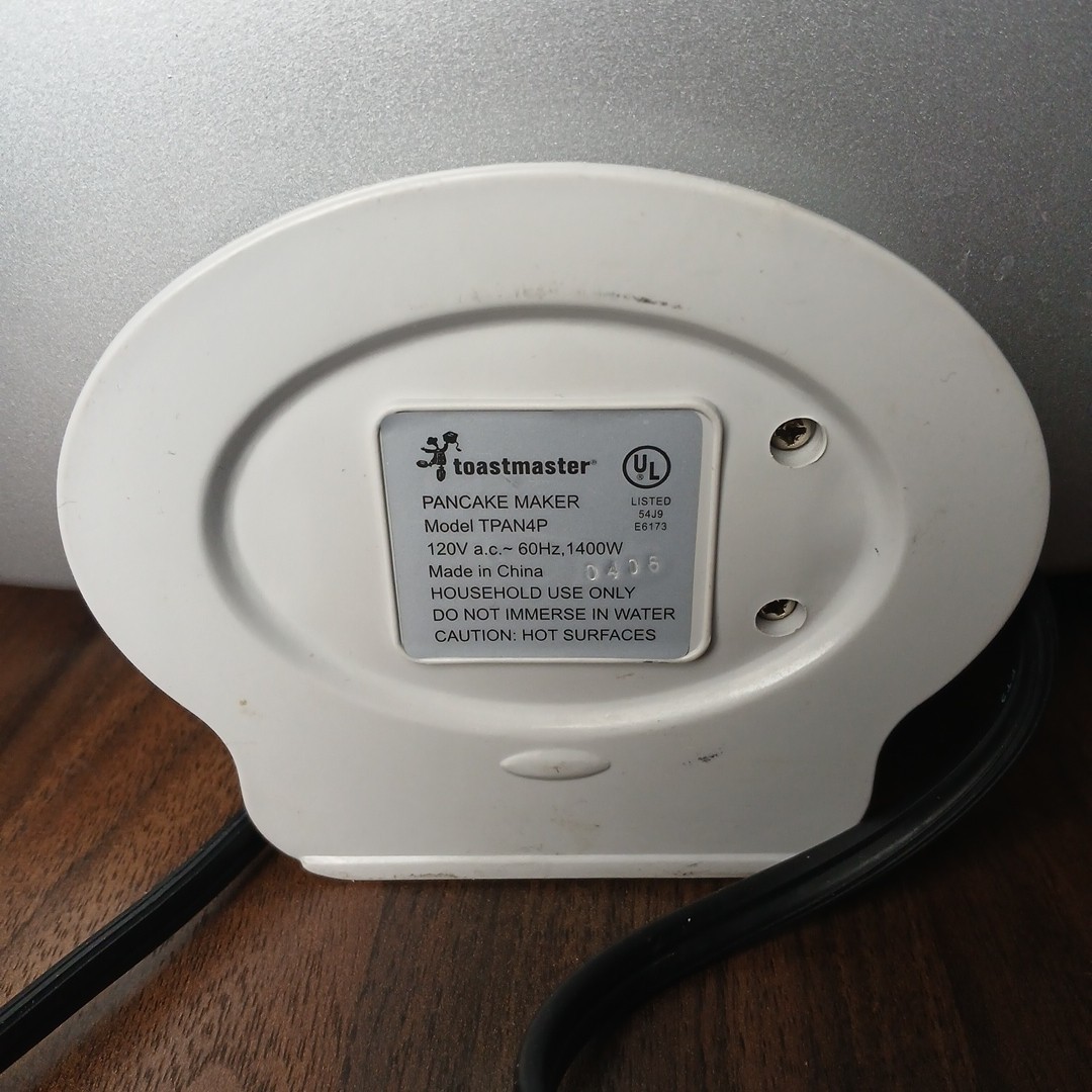 Toastmaster Pancake Maker Silver Tested & Works Breakfast *Read Description*