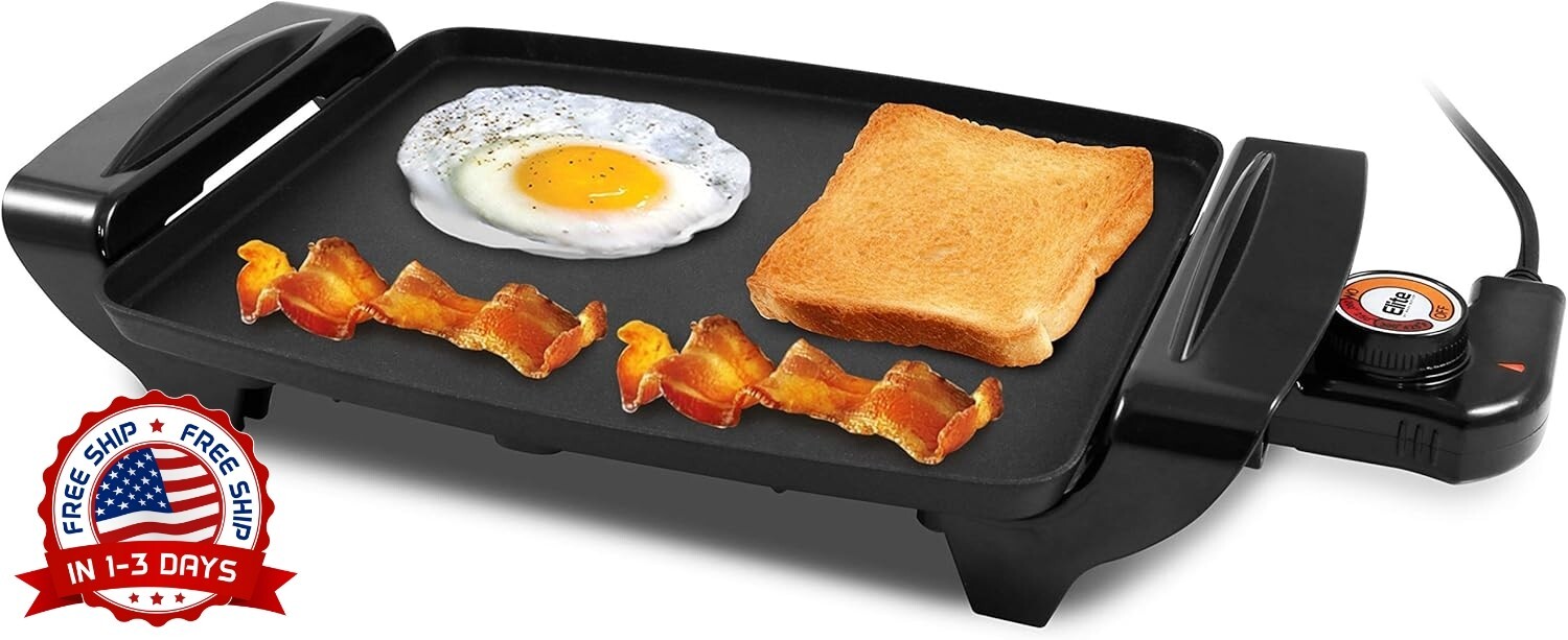 Parrilla Electrico Plancha Portatil Electric Asador Planchas 10.5″ x 8.5″ NEW US