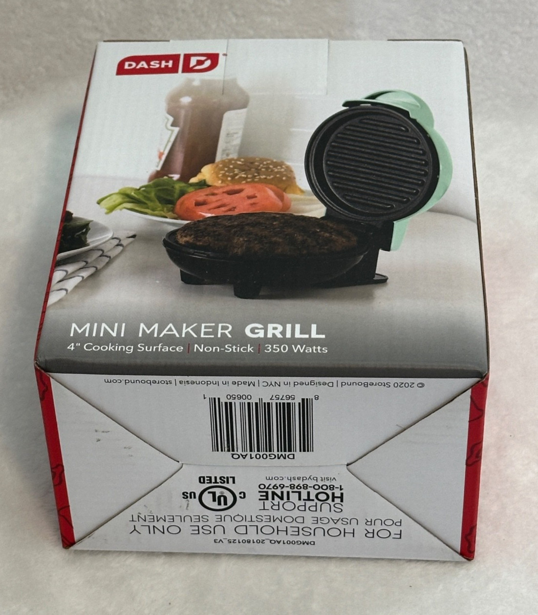 Dash Mini Maker Portable Grill Machine 4” Non Stick – New!