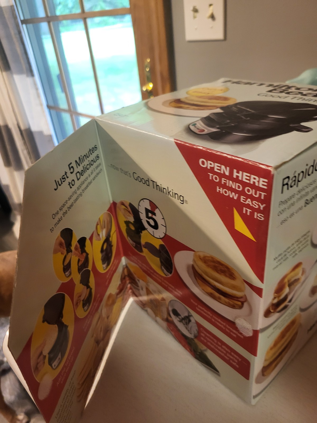 New Hamilton Beach Quick & Easy Breakfast Sandwich Maker Black #25477