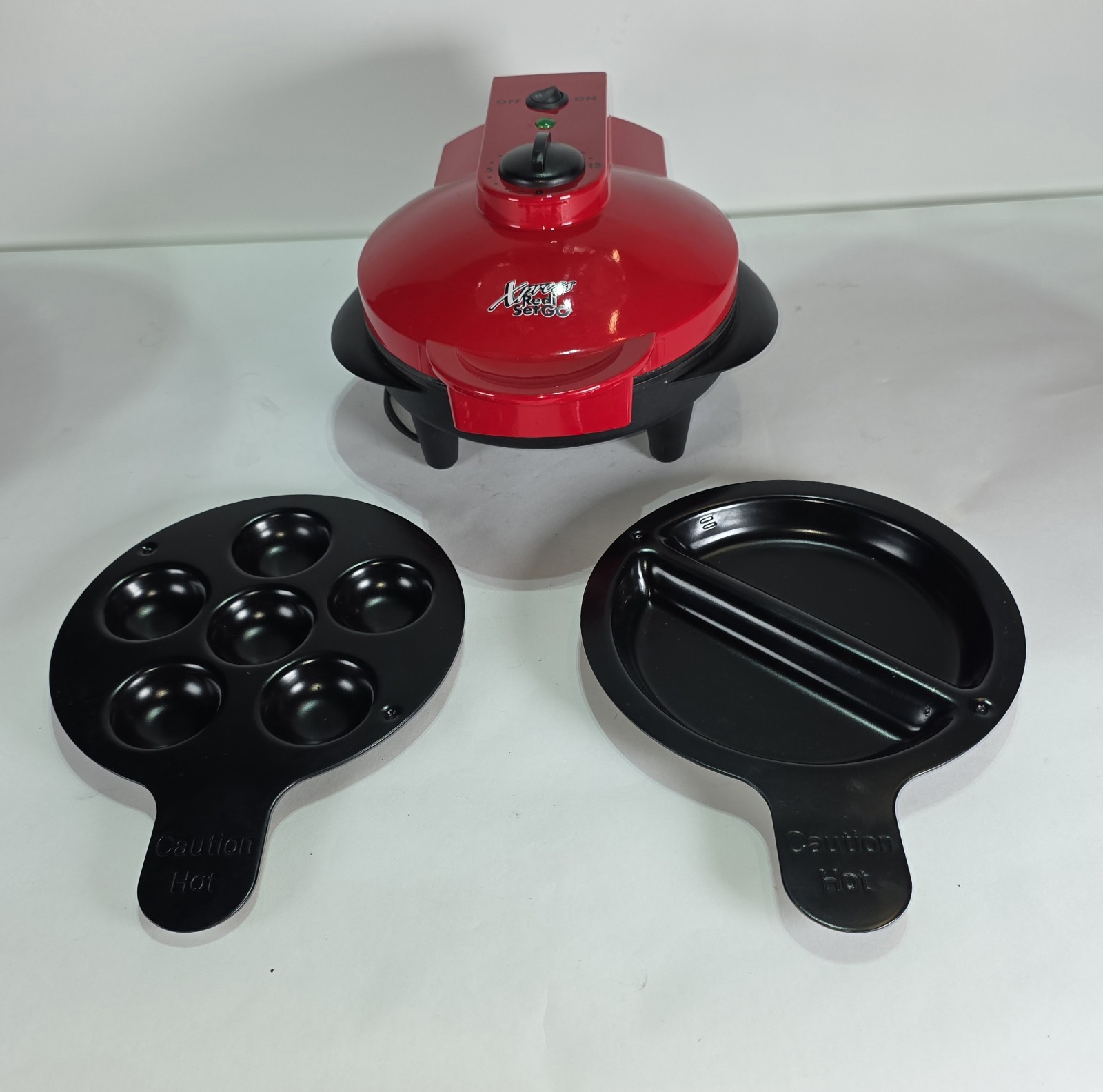 Xpress 05-53688 Redi Set Go electric cooking grill plus two accessory pan tested