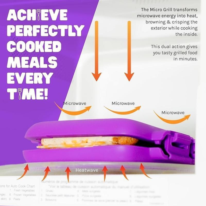Microwave Sandwich Maker Non Stick Toastie Panini Press Portable Kitchen Tool US