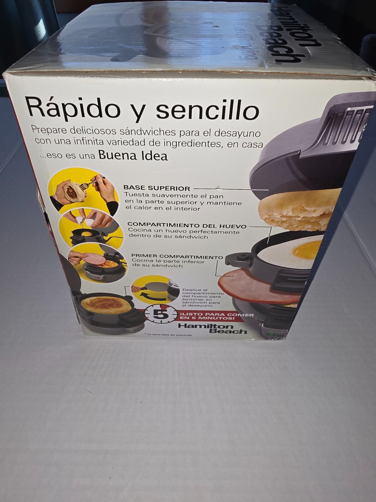 Hamilton Beach 25475 Breakfast Sandwich Maker – Silver