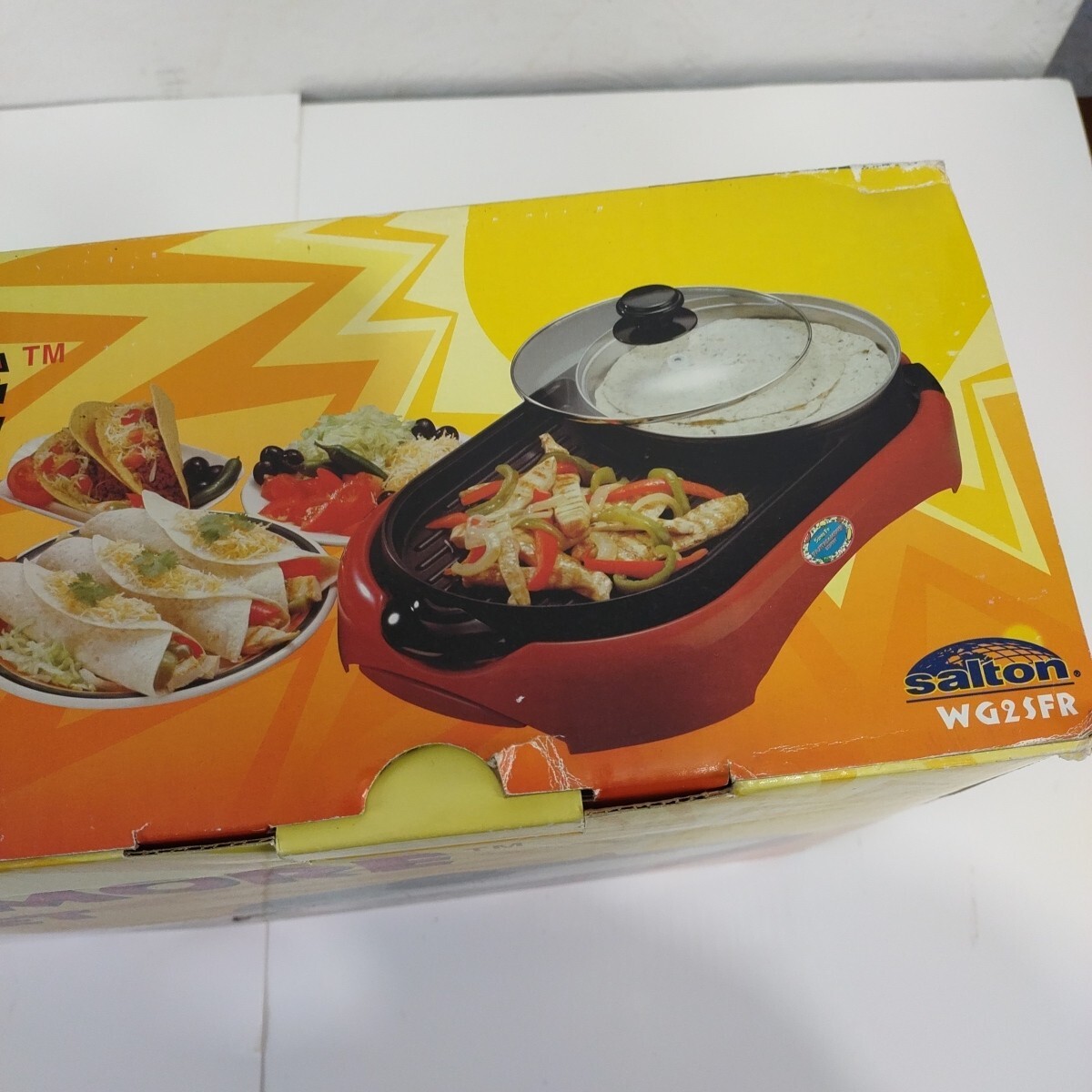 Santa Fe Fajitas & More Buffet Taco Burrito Fajita Maker Skillet NEW – OPEN BOX