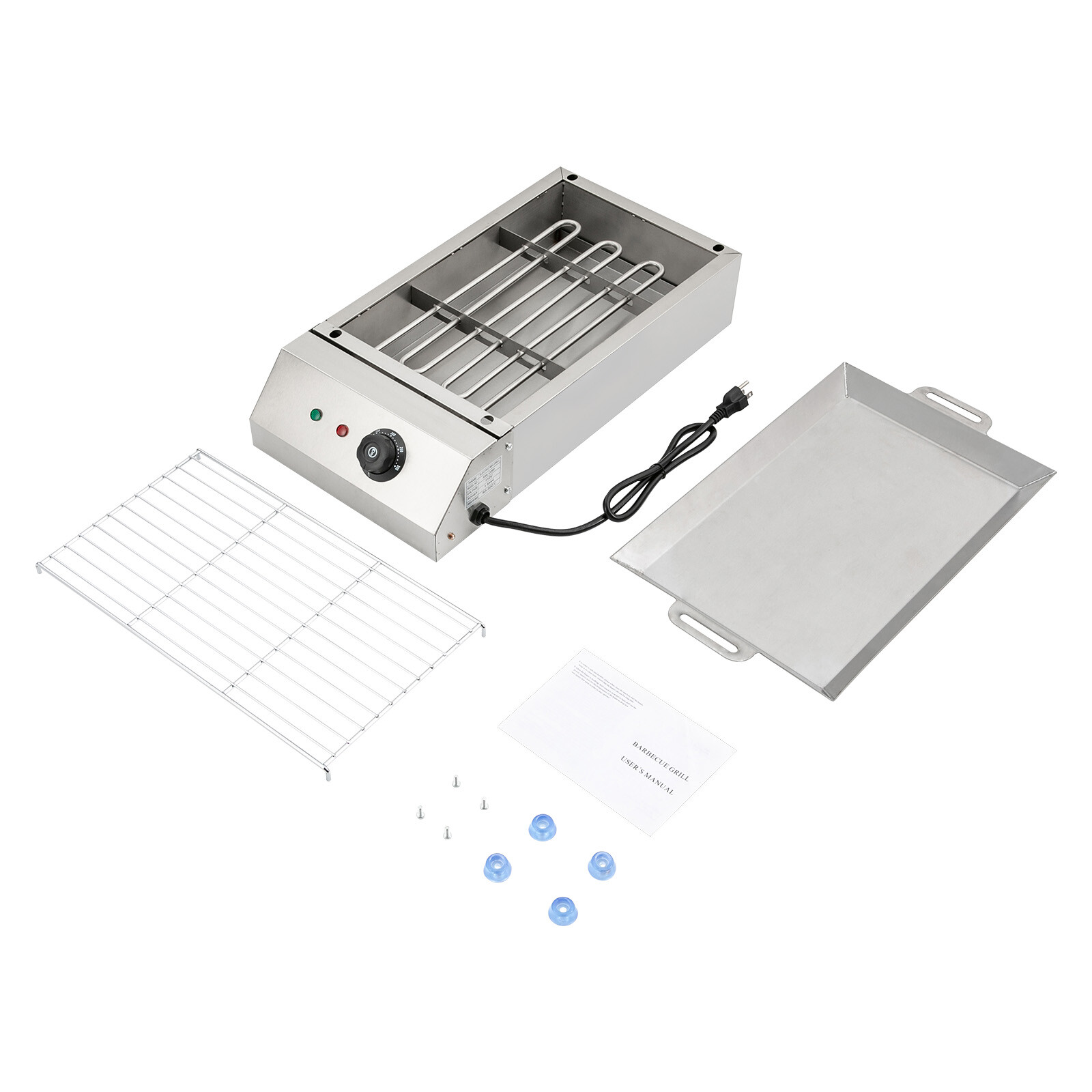BBQ Grill, Heat Control Electric Portable Barbecue Oven Grill, Electric Griller