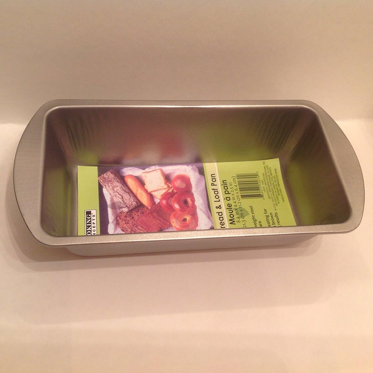 1 X Bread and Loaf Pan – Fits in Toaster Oven Safe Rectangular Silver