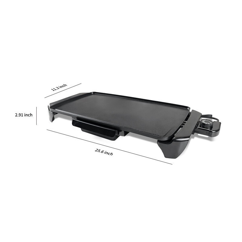 Electric Griddle 1500W Nonstick Temperature Control Dishwasher Safe Cooking Tool