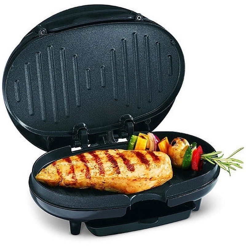 Indoor Grill Non-Stick Compact Cooking Appliance Steaks Chicken Fish Home Use