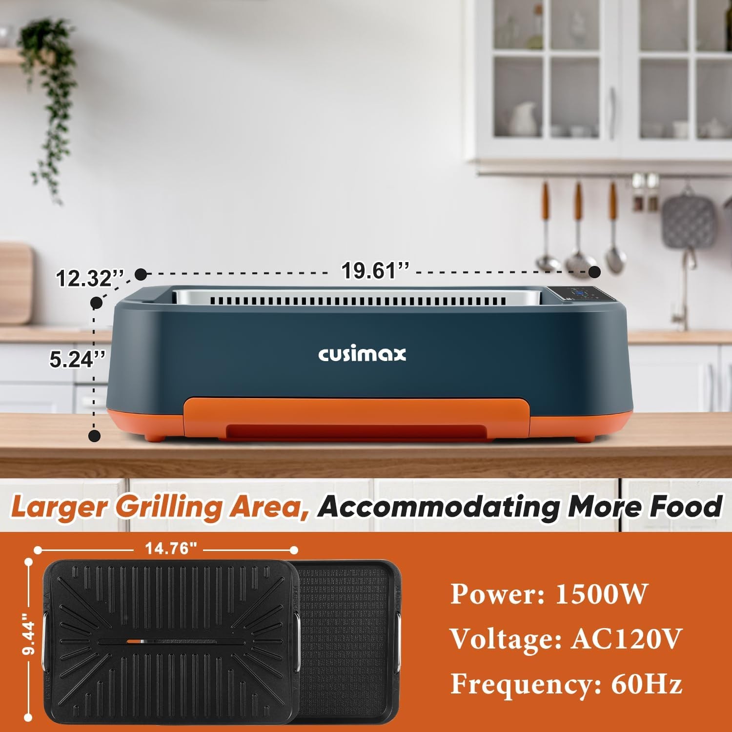 Electric Grill, Smokeless Indoor Grill & Griddle, Electric Korean BBQ Grill