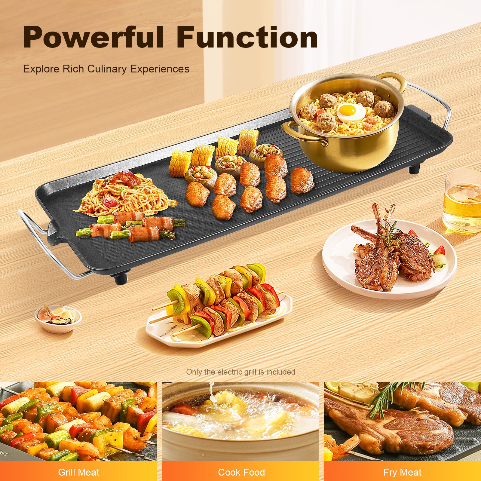 Outdoor Barbecue Grill Electric Grill Barbecue for Outdoor Camping Backyard