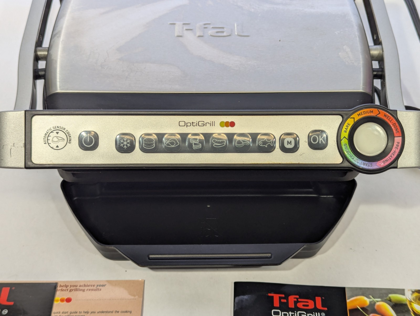 T-Fal OptiGrill Series 8351s1 Automatic Sensor Indoor Grill/w Detachable Plates
