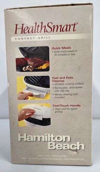 Hamilton Beach HealthSmart Indoor Grill 25219 From 2003 Brand New In Box
