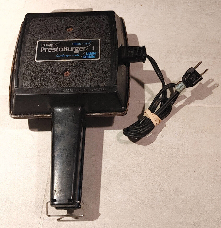 Vintage Thick-n-Thin Presto Burger 1 Liddle Griddle Cooker, Burgers & More
