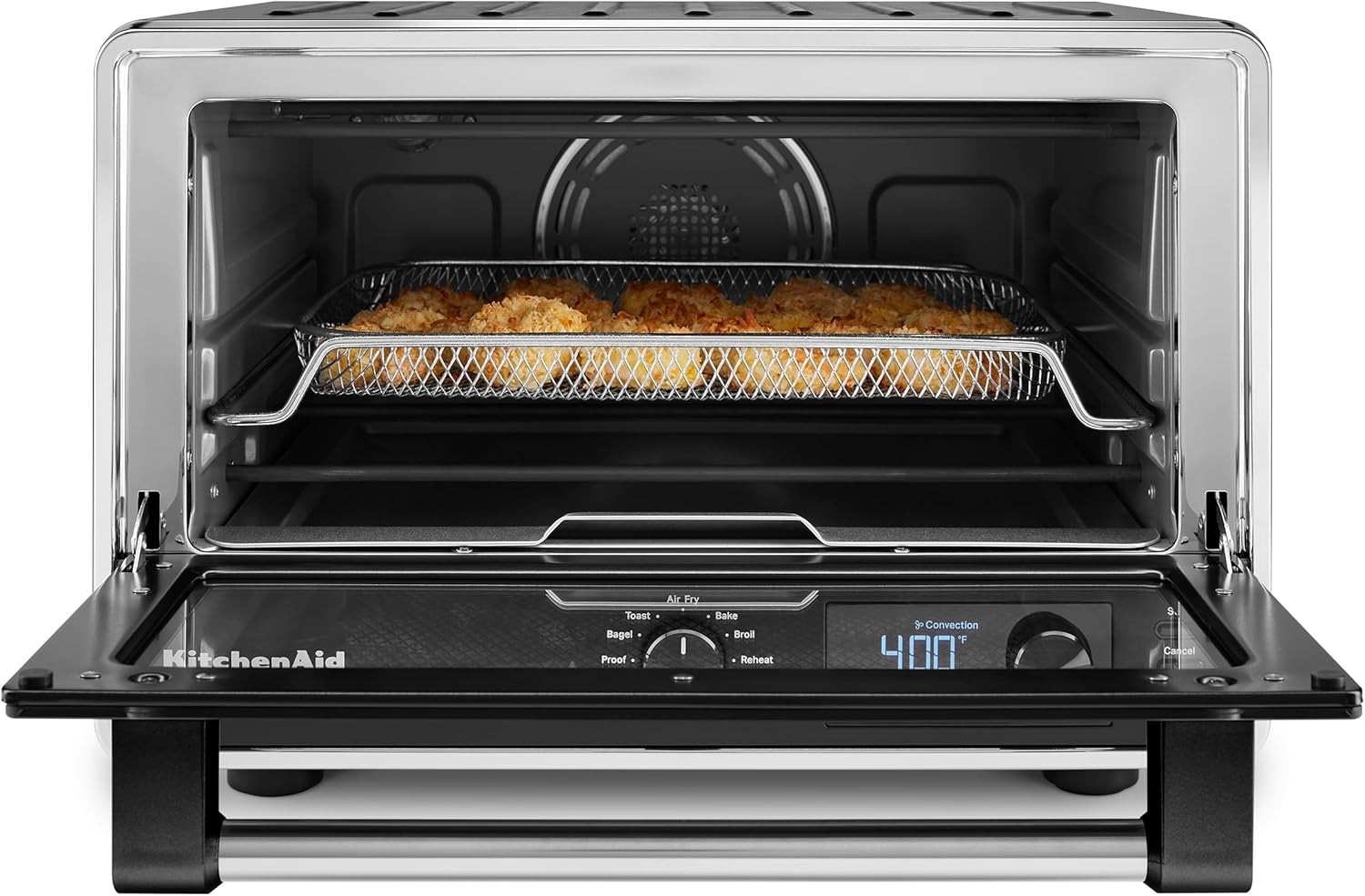 KITCHEN AID DELUX COUNTER TOP BLACK MATTE AIR FRYER CONVECTION TECH OVEN