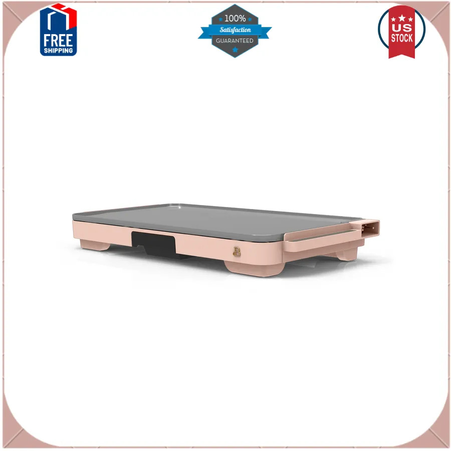 Beautiful XL Electric Griddle 12×22 Ceramic Nonstick Rose Drew Barrymore