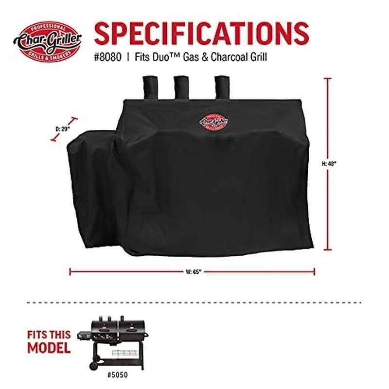 Heavy-Duty Polyester Grill Cover Expandable Outdoor Smoker Protection Custom Fit