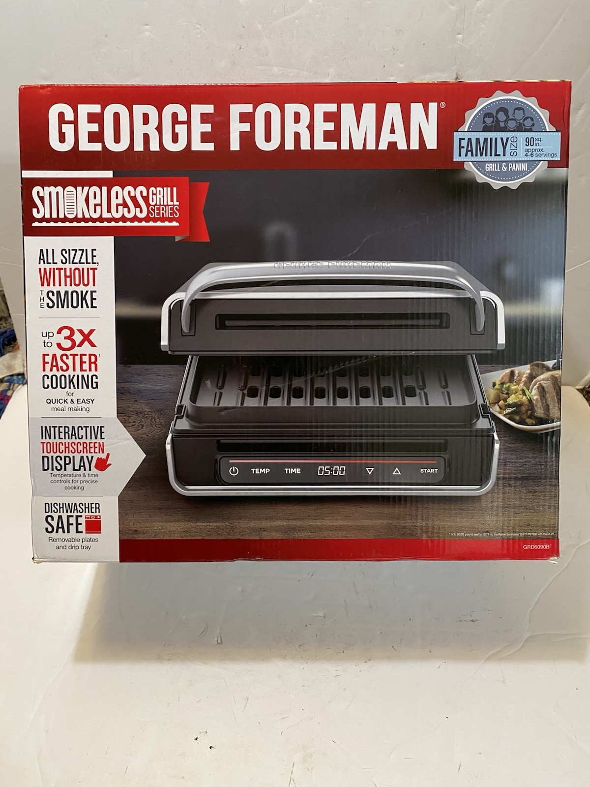 George Foreman RPGD3994 Grill Griddle Pans – Silver