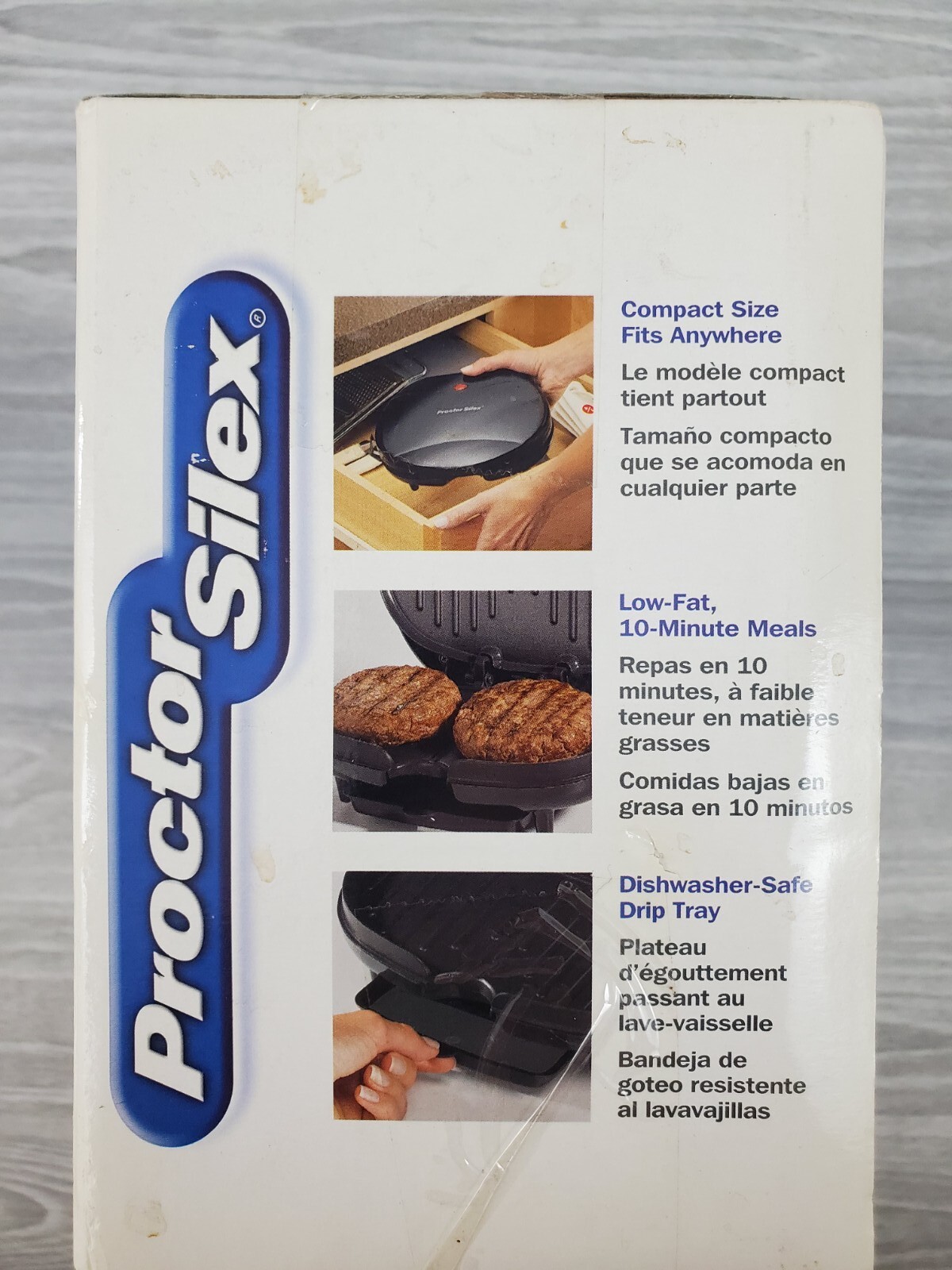Proctor Silex Compact Grill 25218 New Sealed 2004