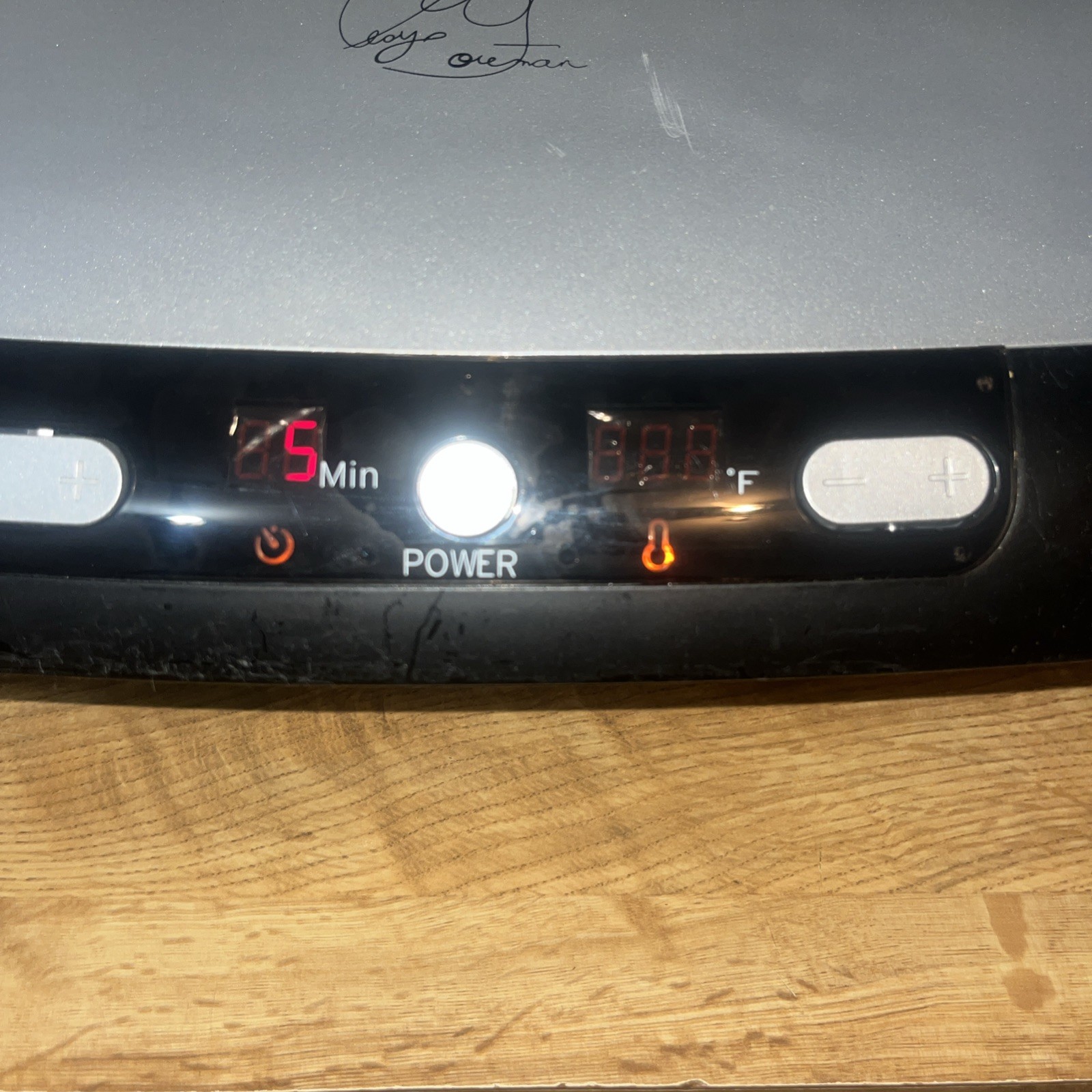George Foreman Grill Press XL GRP99 A Removable Plates 6-Servings NO DRIP TRAY