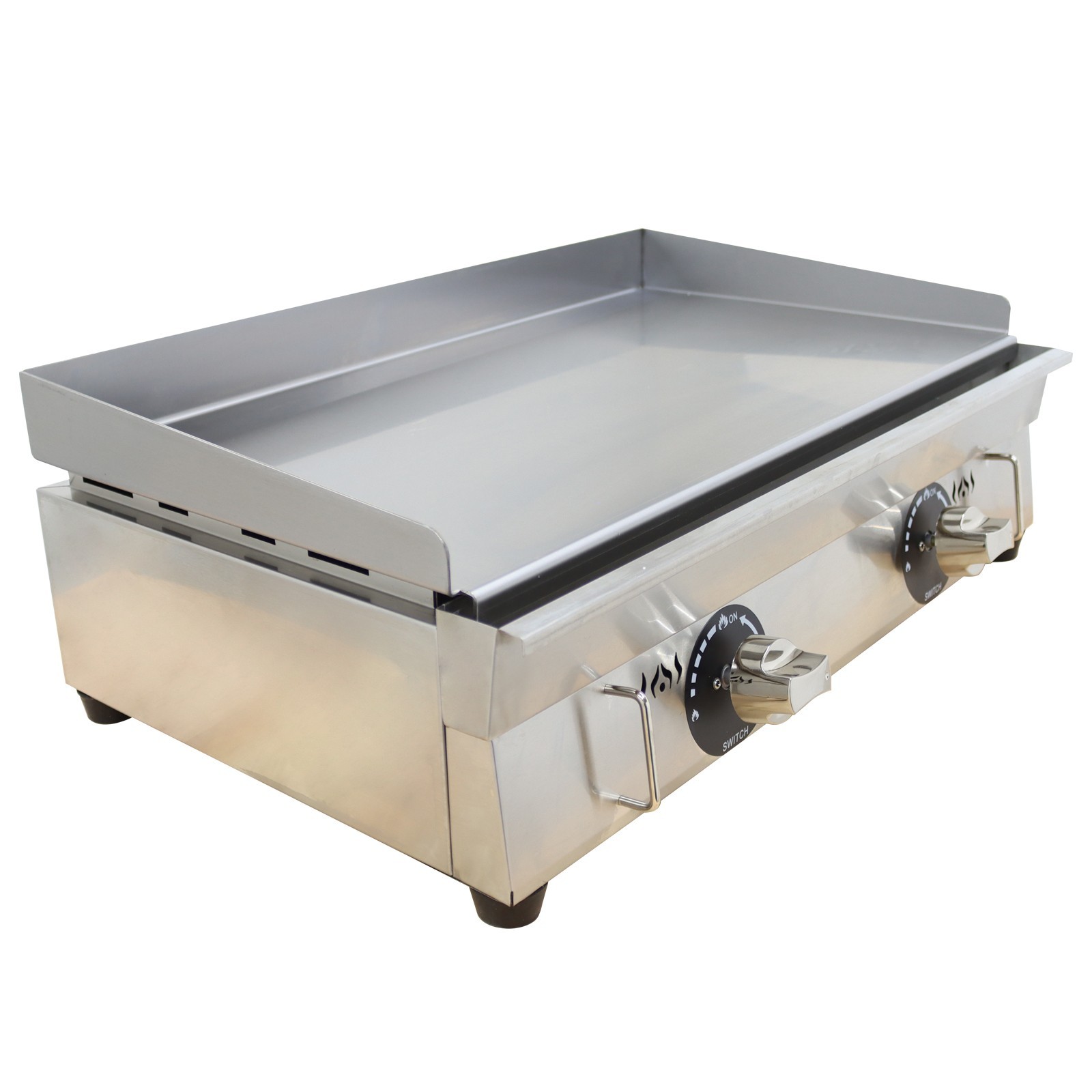 Countertop Flat Griddle Grill LP Gas Stainless Steel 2800Pa Small Kitchen
