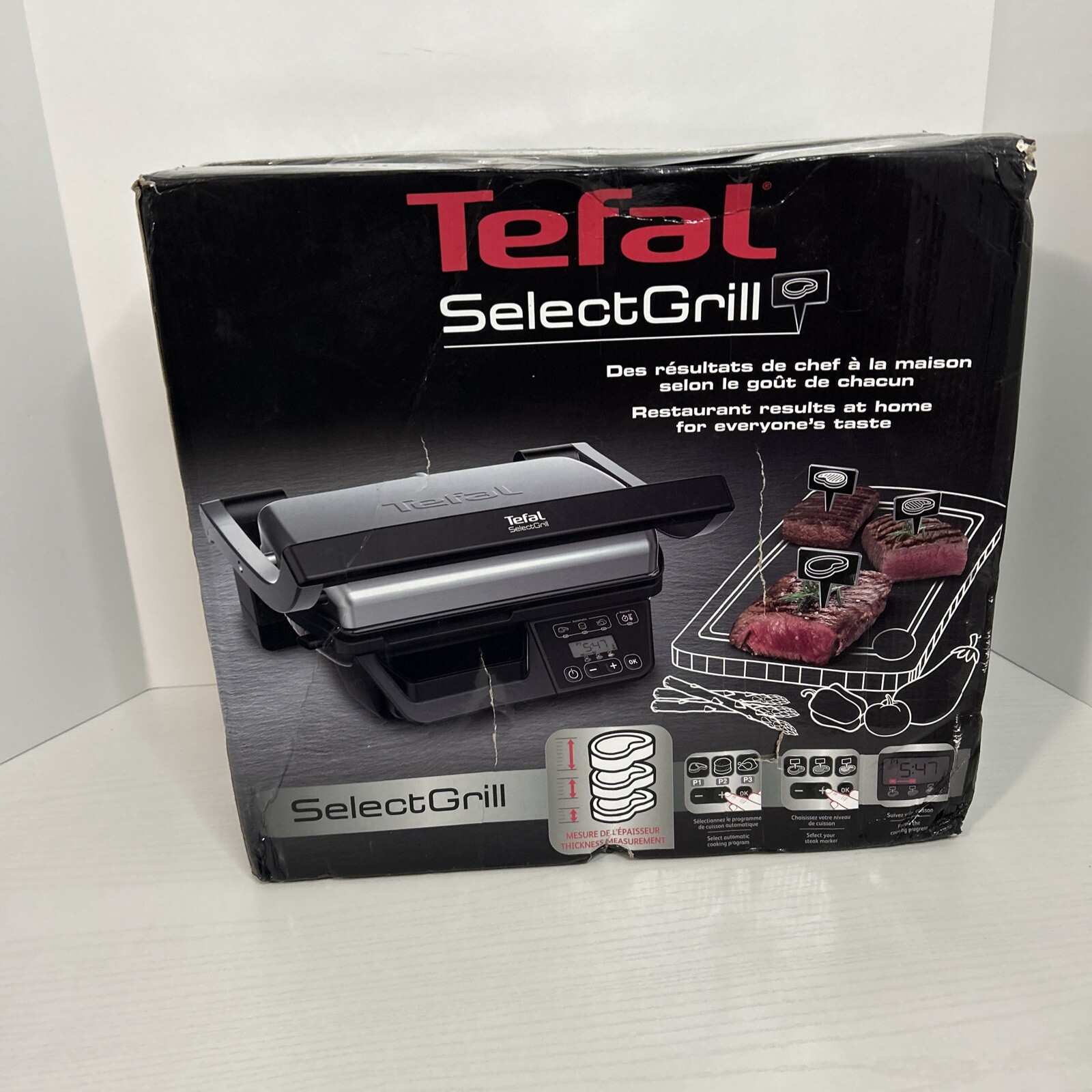 TEFAL TEFAL SELECT GRILL GC740B40 ELECTRIC HEALTH GRILL STAINLESS STEEL 220-240V