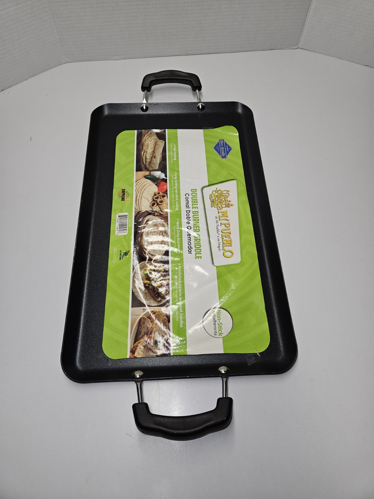Mi Pueblo Double Burner Griddle Comal Double Quemador 19″x11.5″