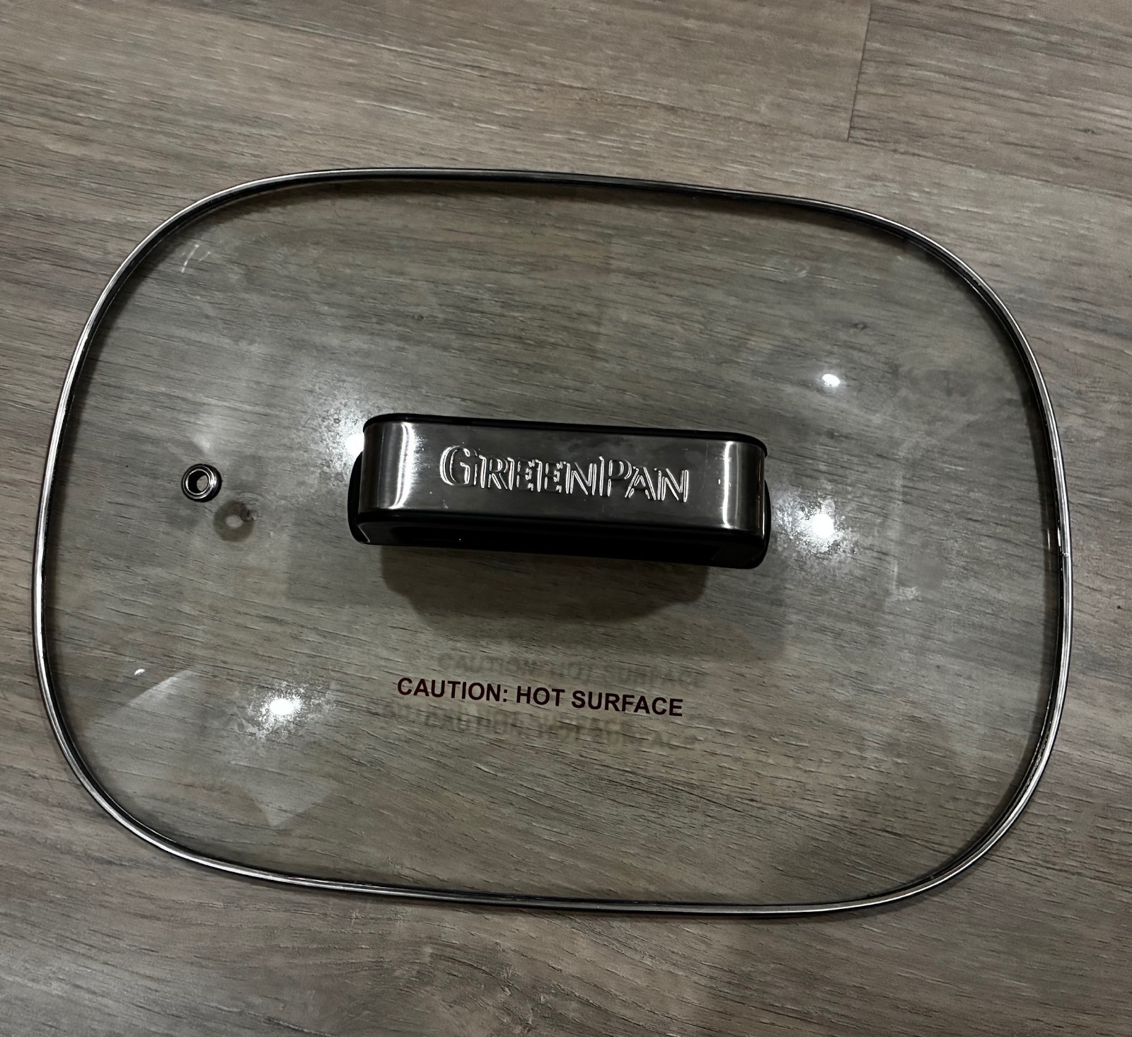 GreenPan rectangular tempered glass lid