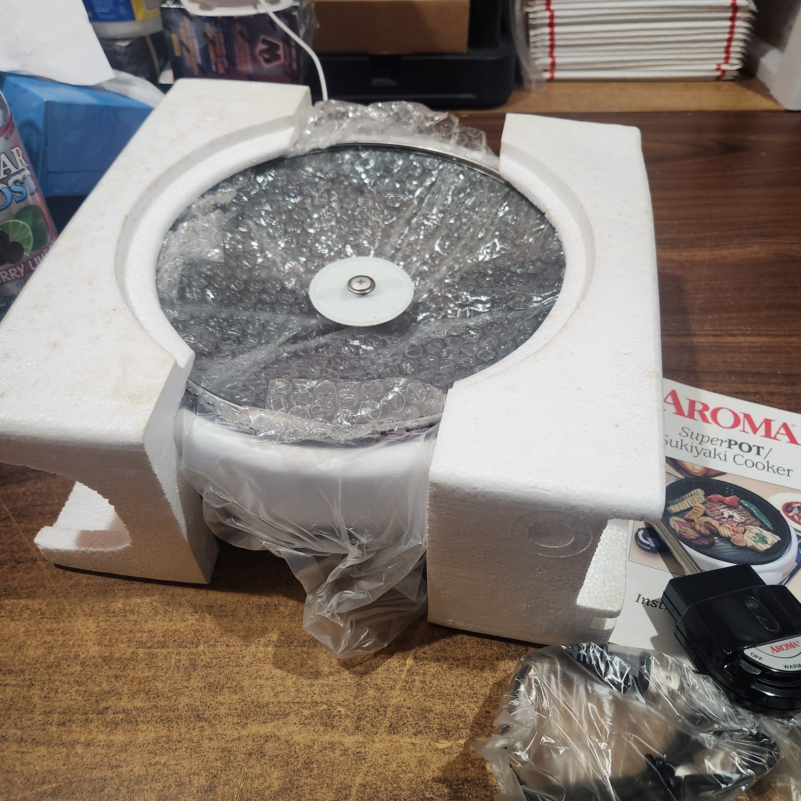 Vintage 1999 Aroma Super Pot 6 in 1 Indoor Electric Grill NEW in Box Sukiyaki