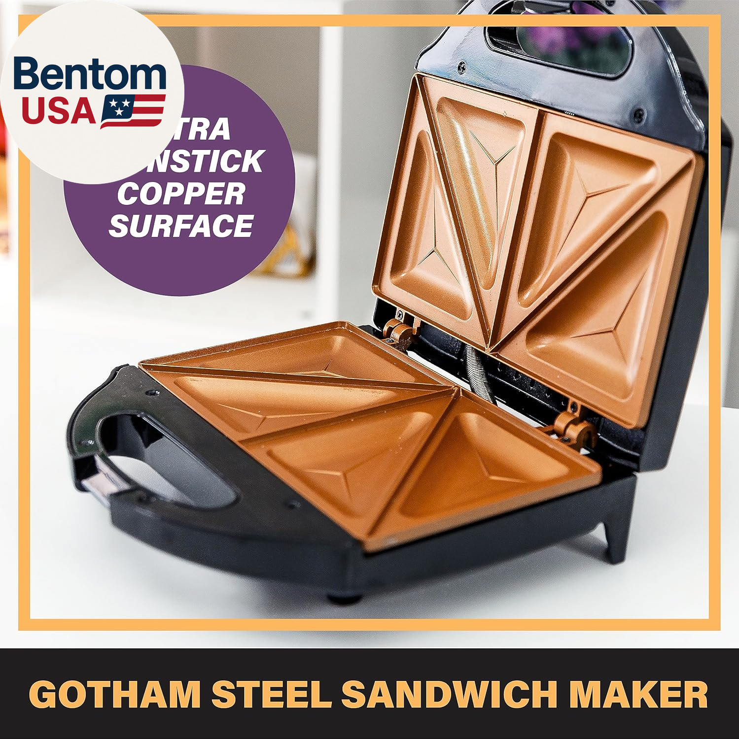 Nonstick Panini Press Sandwich Maker, 2In1 Breakfast Sandwich Maker Grill / Sand