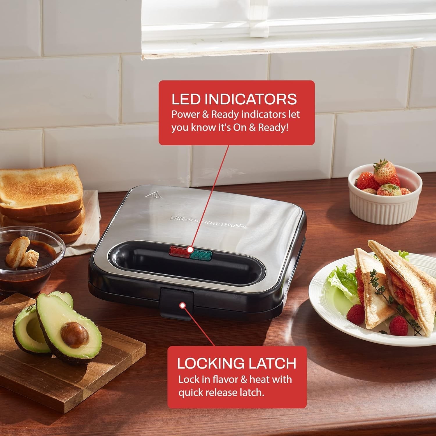 Sandwich Panini Maker Grilled Cheese, Machine Tuna Melt Omelets Non-stick Coo…