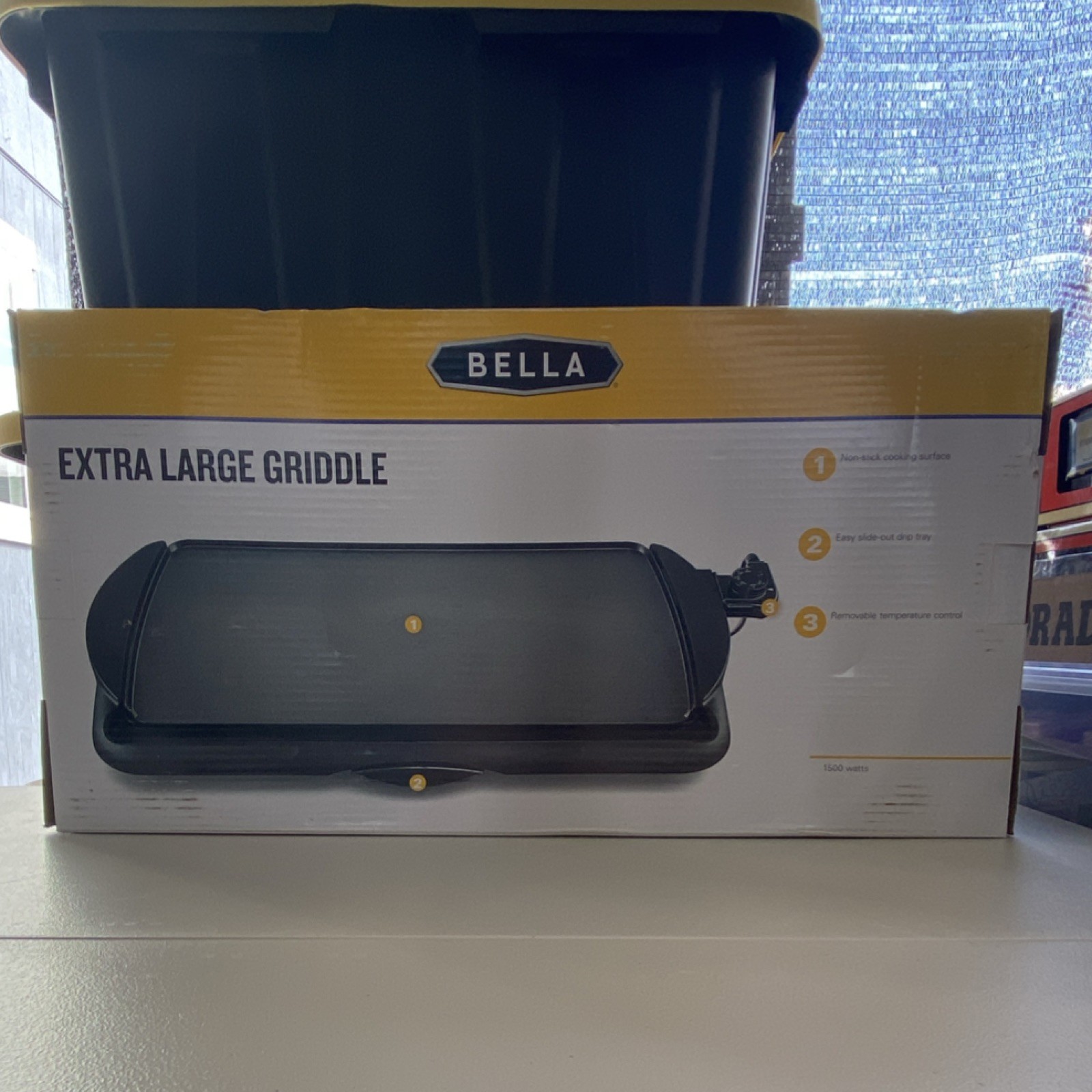 Bella Extra Large Electric Griddle GH-028 10.5x20in 1500W Non-Stick New In Box