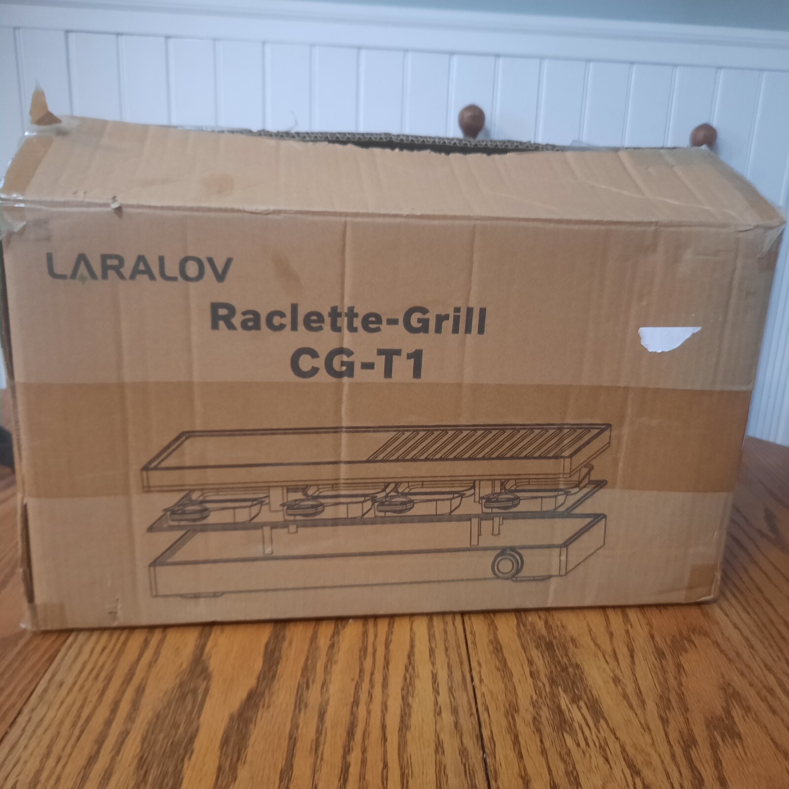 LaraLov Raclette CG-T1 Smokelessl Electric Indoor Grill 1500W Non-Stick Plate