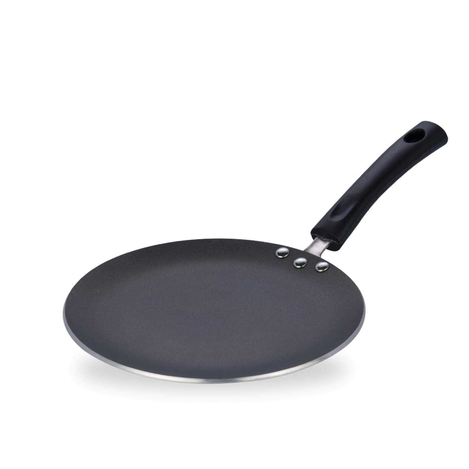 Vinod Zest 26.5cm Nonstick Concave Tawa, Induction & Gas, PFOA-Free Red