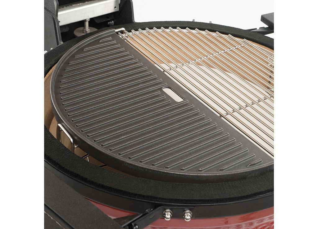 Kamado Joe BJ-HCIGRIDDLE Big Joe Half Moon Cast Iron Reversible Griddle