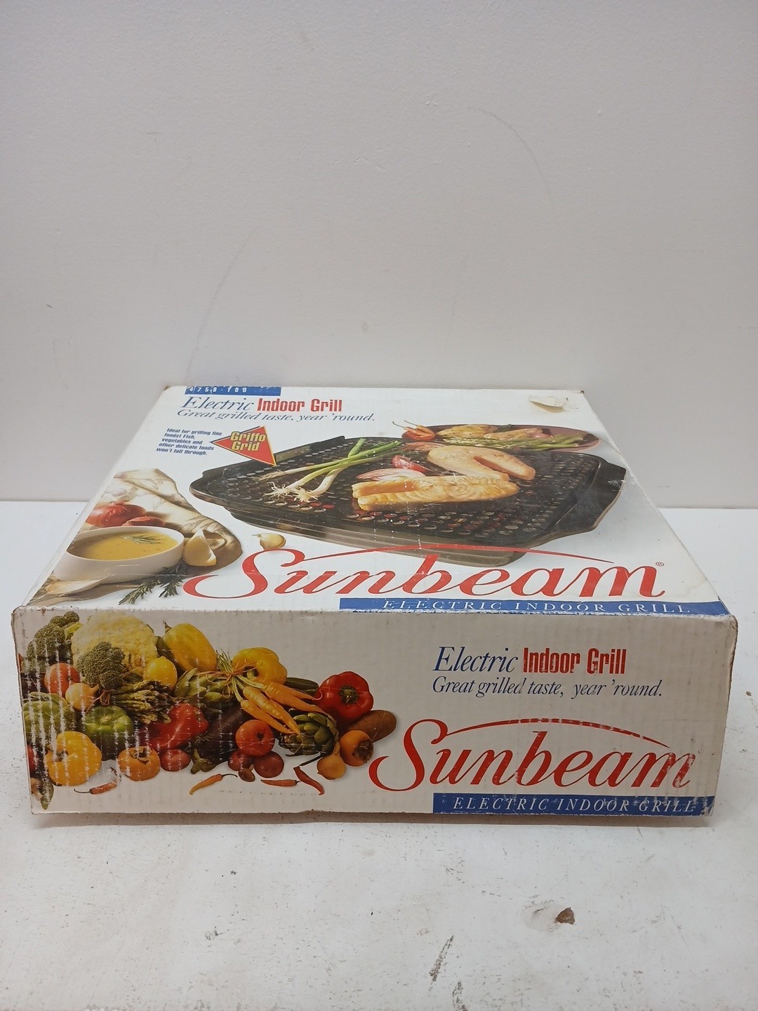 Vintage Sunbeam Electric Indoor Metal And Ceramic Grill Griffo Grid.